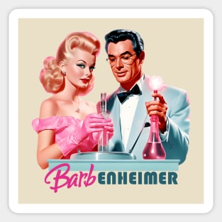 Barbie x Oppenheimer | Barbenheimer retro Sticker